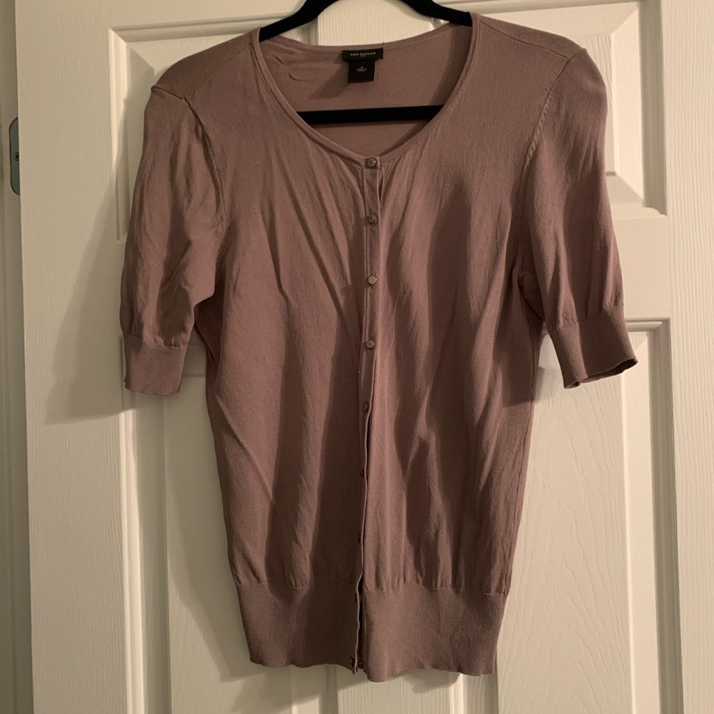 Ann Taylor taupe cardigan
